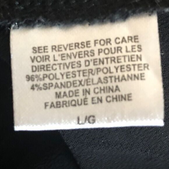 Bobeau Womens Large Black Multicolor Floral Knit Tie Knit Back w/ Sheer Sweater - Picture 10 of 15